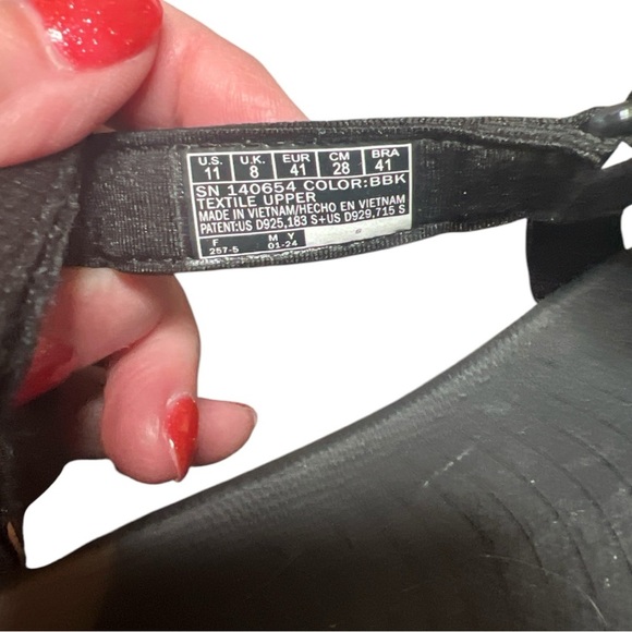 Skechers Women's Go Walk Flex Massage Fit Sandal Black Velcro Adjustable Closure - Picture 7 of 11